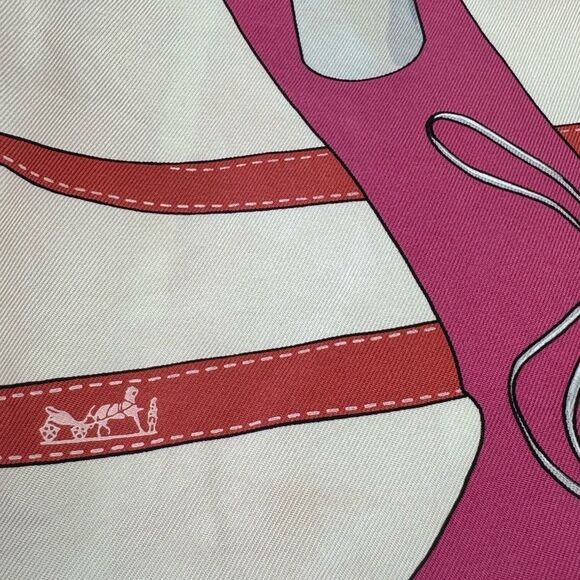 Hermès Monsieur & Madame Silk Scarf Large - Picture 5 of 12